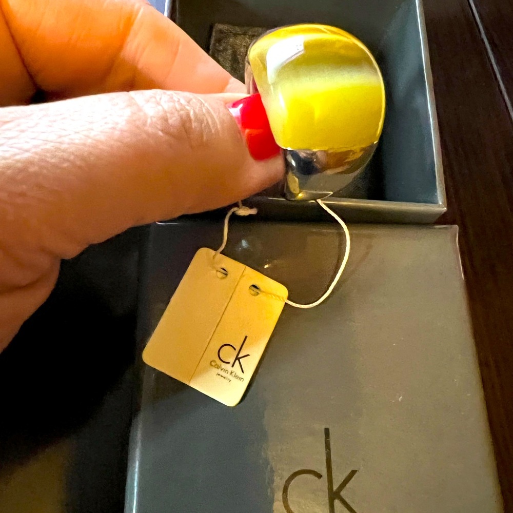 Brand new CK ring never worn , with tags and it is a beautiful piece